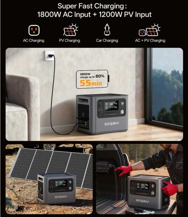 Зарядна станція портативна AFERIY P280 2800W/2048Wh