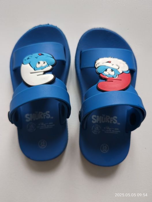 Klapki dziecięce Smerfy, r 25, uniseks