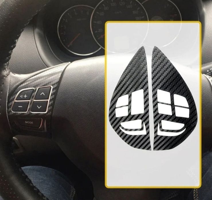 Наклейки на руль Лансер 10