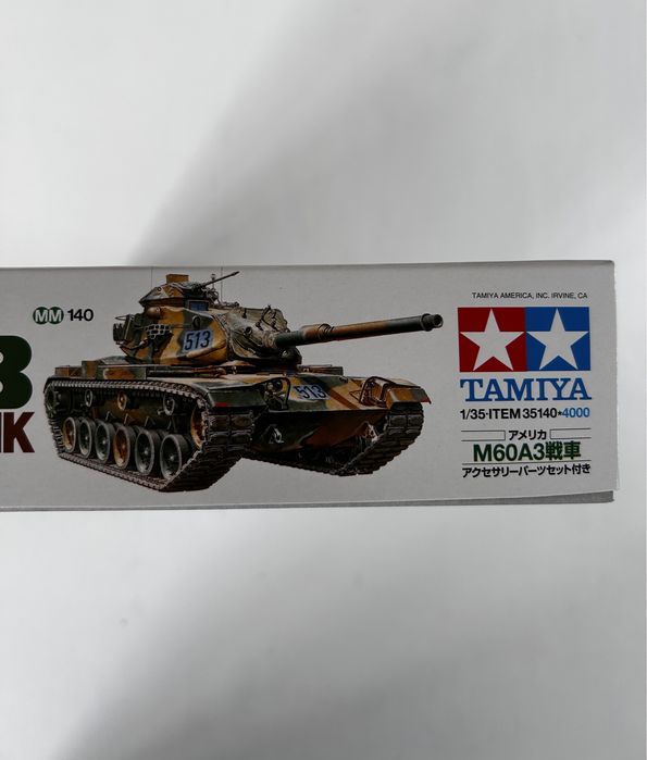 Czołg M60A3 105 mm Gun Tank model do sklejenia Tamiya 35140