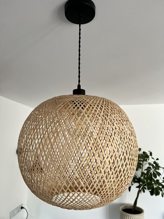 Lampa wisząca bambusowa boho