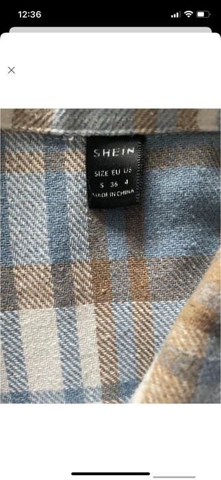 Подовжена жіноча рубашка Shein