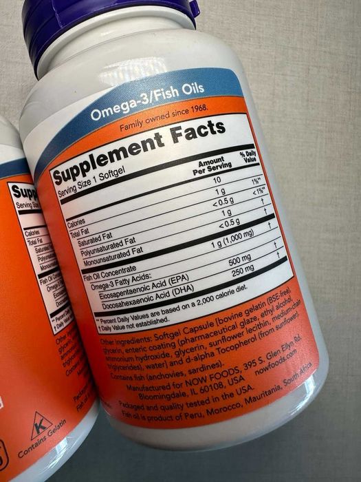 Омега Ultra Omega 3 NOW Foods риб’ячий жир із ультра омега США