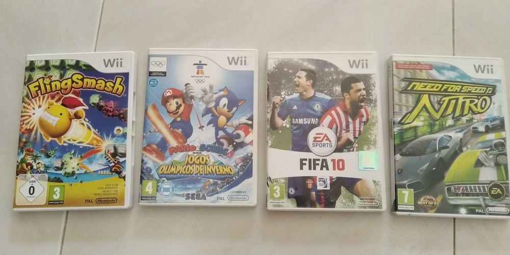 Jogo Nintendo DS Meu Diário Secreto, Wii; Fifa10, Need For Speed Nitro