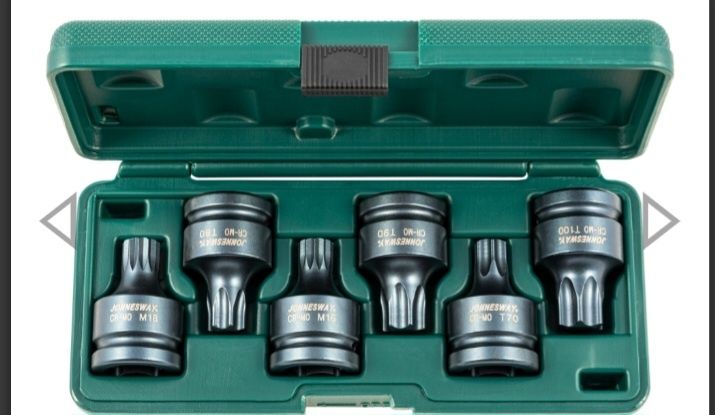 Zestaw 6szt bitów udarowych Torx 3/4 Jonnesway