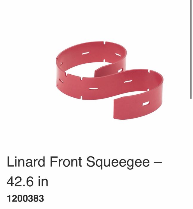 Kit borrachas do Rodo Tennant T12 Compact