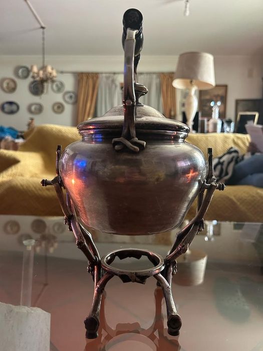 CHRISTOFLE Silver Teapot With Tipper
