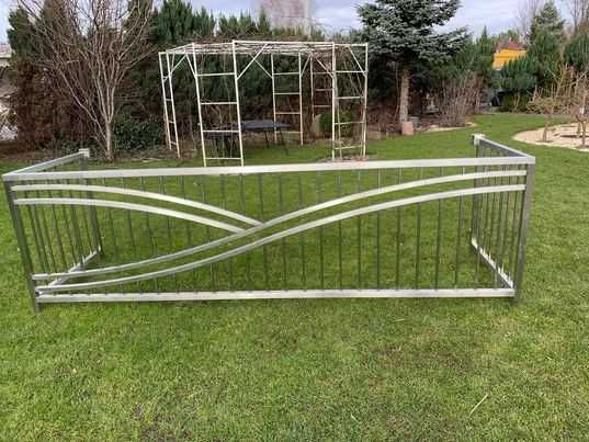 Barierka balkonowa srebrna balustrada