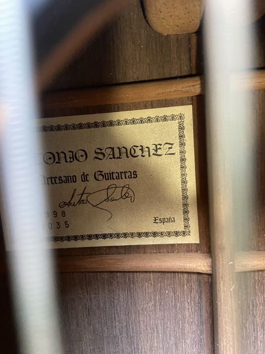 Guitarra Antonio Sanchez 1998 Espanha