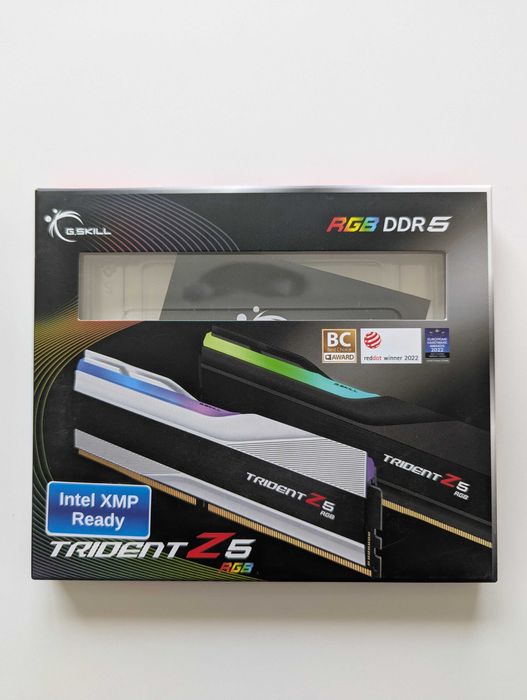 Оперативна пам'ять G.Skill Trident Z5 RGB Silver 64GB DDR5-6000 CL32 (2×32GB) | Гарантія до 2028