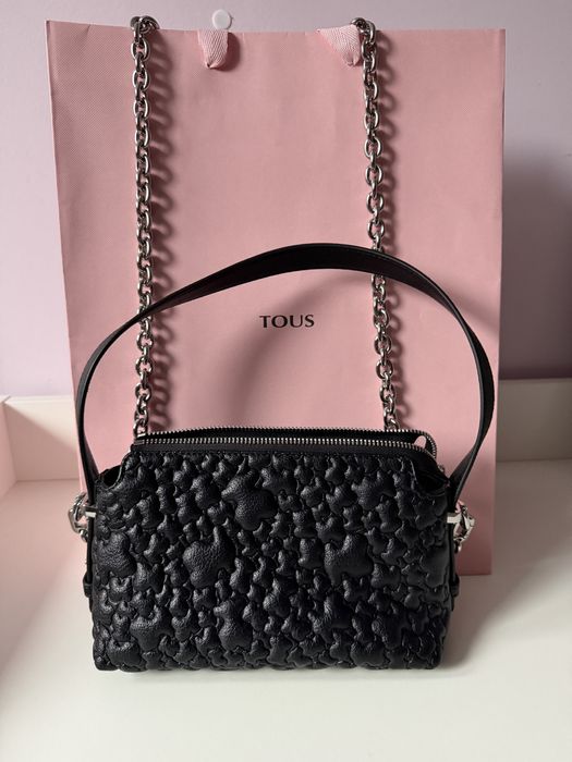 Czarna Torebka TOUS mini puffy bear