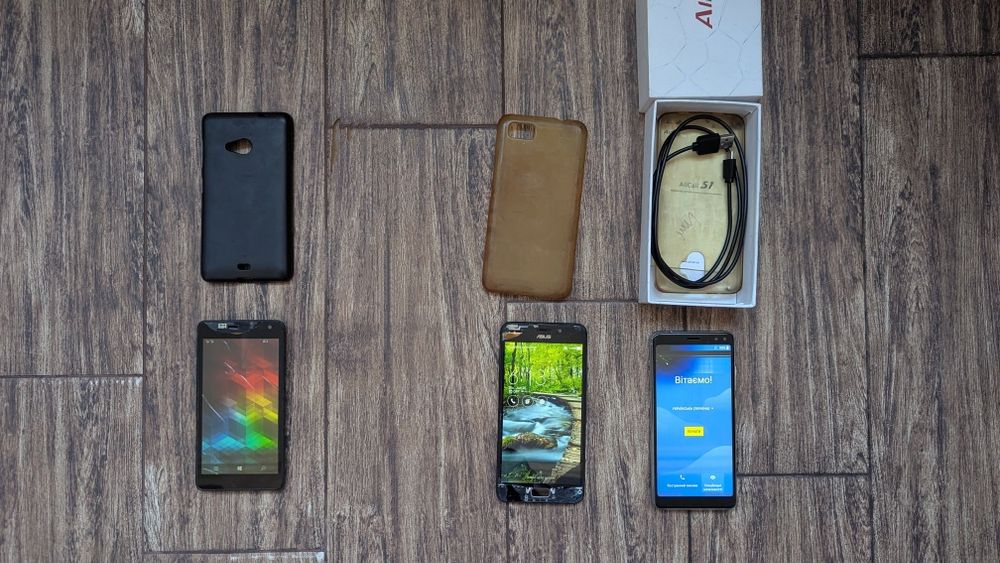 Лот телефони Asus Microsoft Lumia AllCall робочі