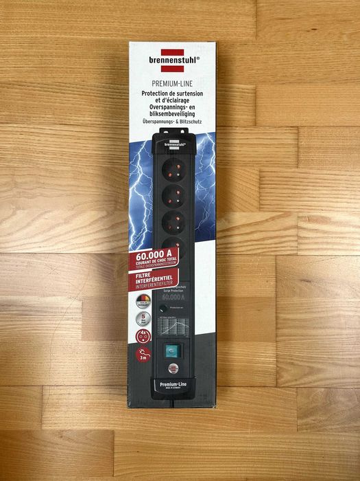 2x Listwa przeciwprzepięciowa Brennenstuhl Premium-Line 60kA 3m 4gniaz
