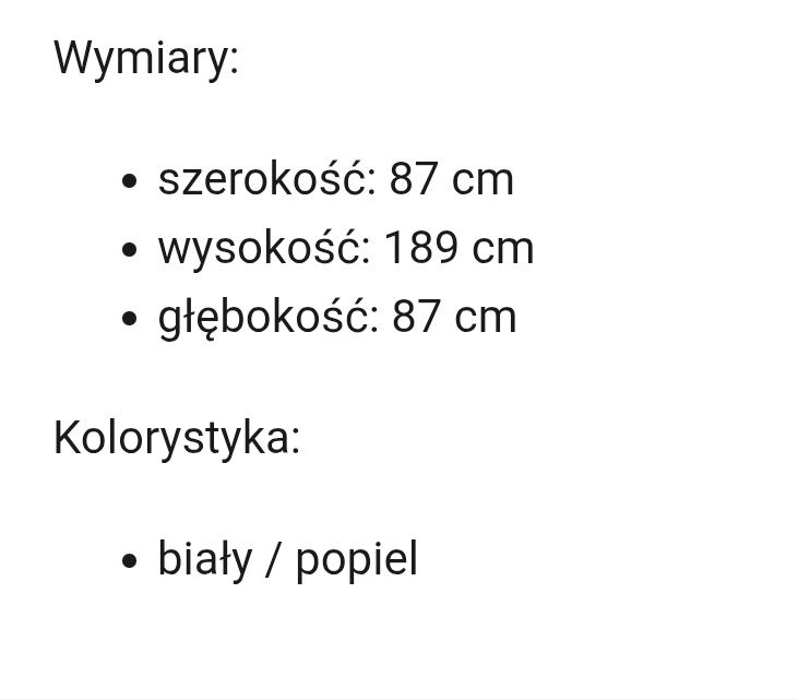 Sprzedam szafe narożna