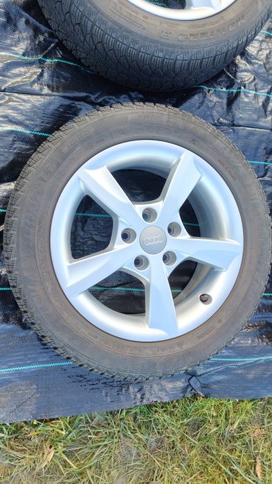 Alufelgi Audi 5x112 16 ,A3 8V , opony zimowe ,205/55/16 , ET43, 6.5J