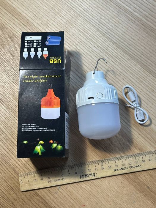 Акумуляторні лампи заряджаються від USB