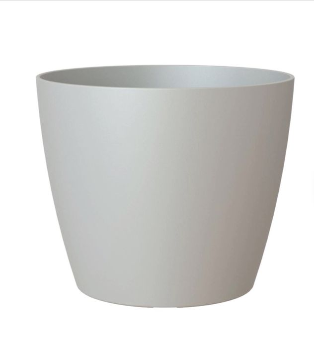 Vaso plástico 33,5cm Cinzento Claro Artevasi San Remo