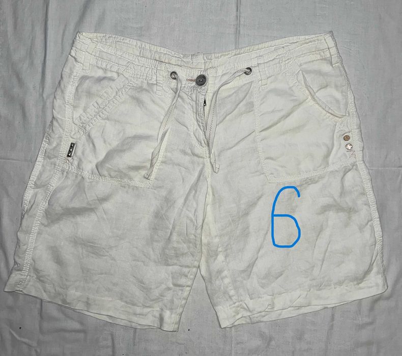 Шорти білі жіночі на шнурку