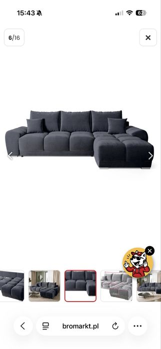 Sprzedam Narożnik kolor szary