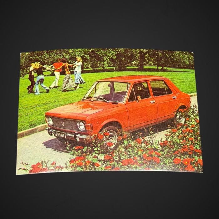 Pocztówka reklamowa POL-MOT – Zastava 1100 P (PRL) LK