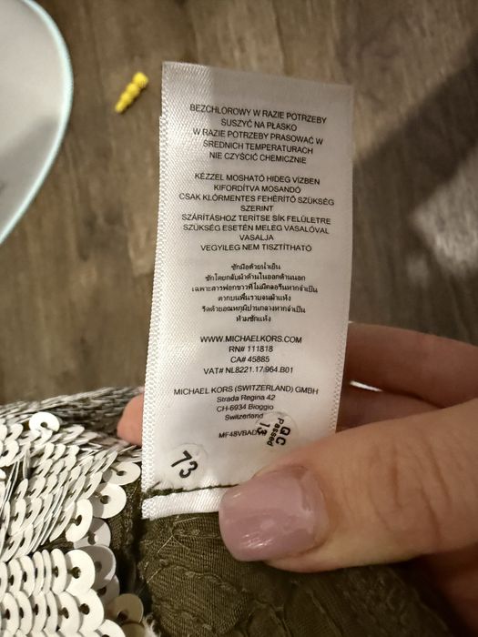 Плаття michael kors вінтажне розмір s камуфляжне з пайєтками