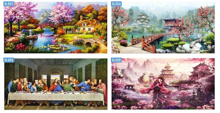 Haft Diamentowy Ostatnia Wieczerza B. Duży 80x40cm Diamond Painting Mo