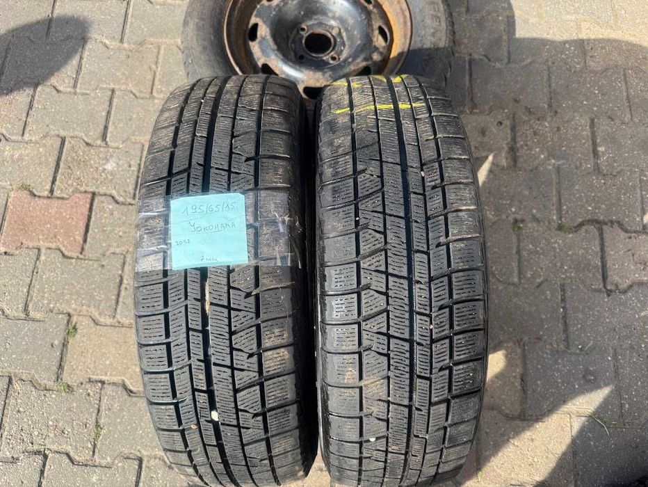 шини скати колеса 195 65 15 Yokohama 7 mm 2 шт зима