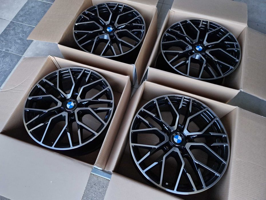 Alufelgi 17 BMW 5x120 1 3 X1 X3 F30 E90 E46 F20 E87 83 F25 Czarne 414#