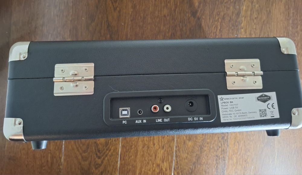 Gira-discos Auna Peggy Sue Retro USB – Como Novo