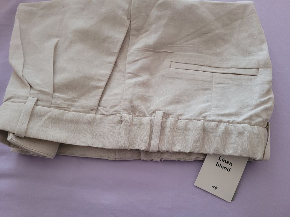 Жіночі льняні брюки Н&М