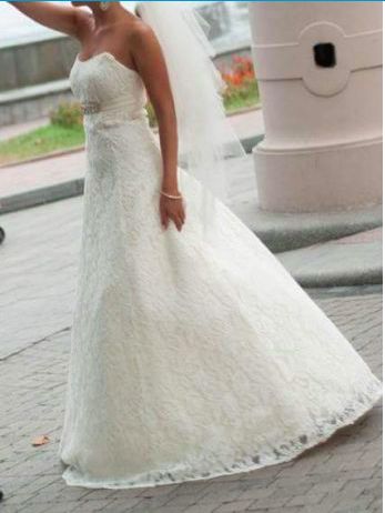 весільна сукня свадебное платье колір айворі 40-42