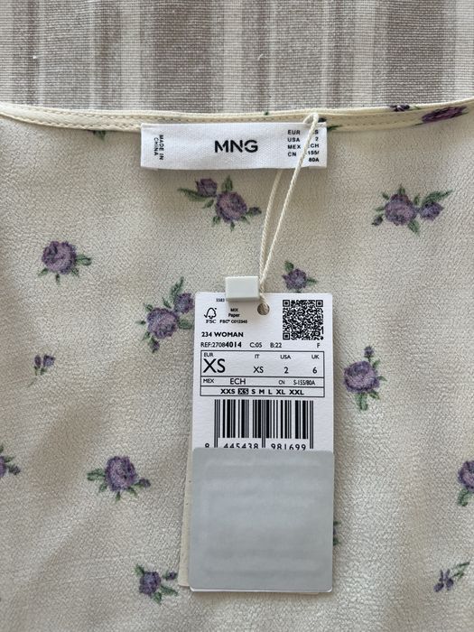 Camisa flores Mango