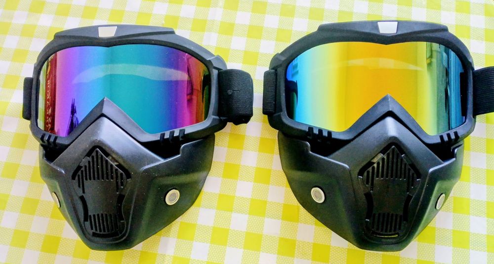 Маска ветрозащитная очки на мото, вело