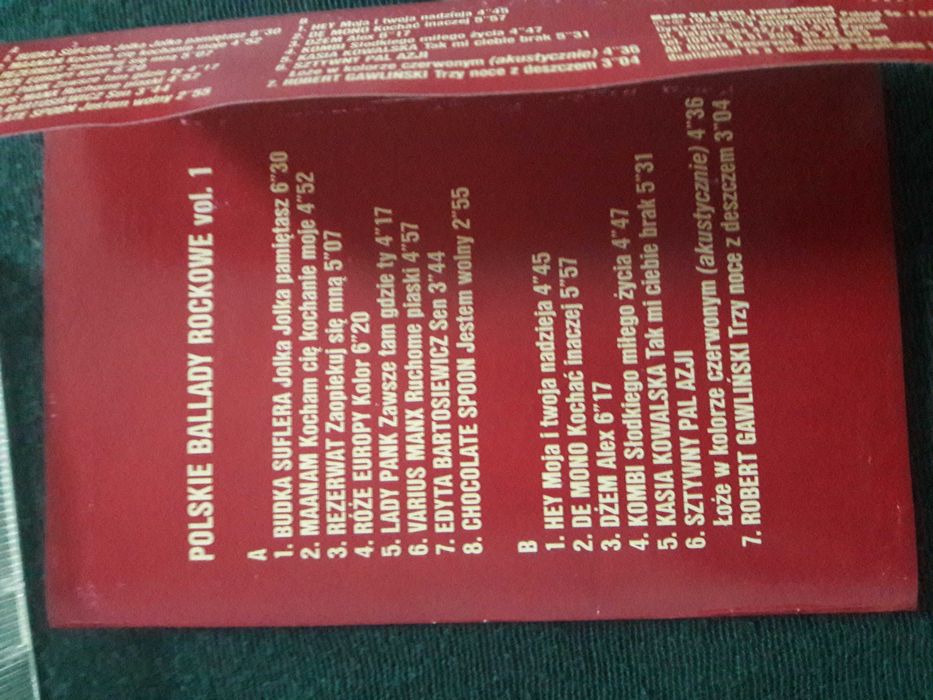 Polskie ballady rockowe  vol 1,2,3  kasety mc