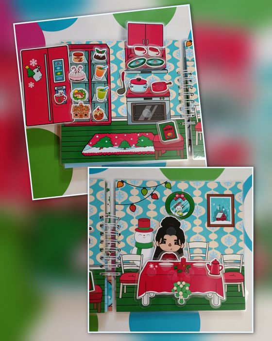 Тока бока Зимовий відпочинок альбом на липучках подарунок дитині