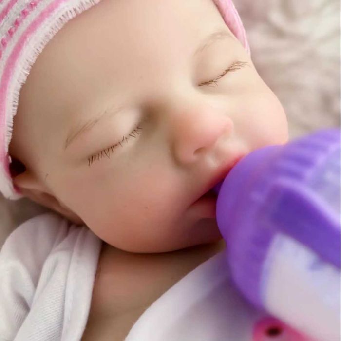 LALA typ reborn w SUPER CENIE - dziewczynka w różowym ubranku