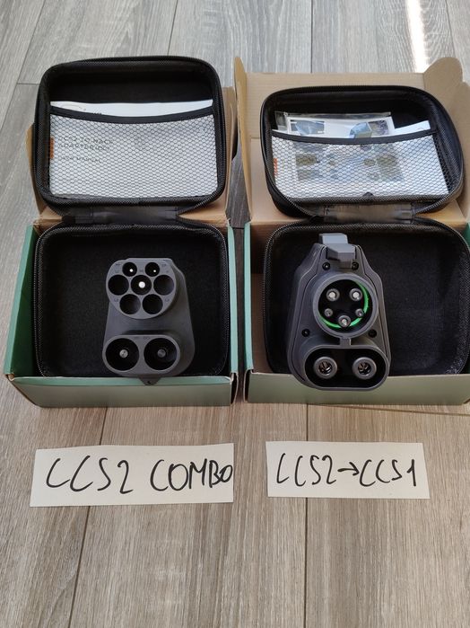 Перехідник адаптер CCS2 Tesla,CCS2-CCS1 guwieyg Швидкої зарядки Тесла