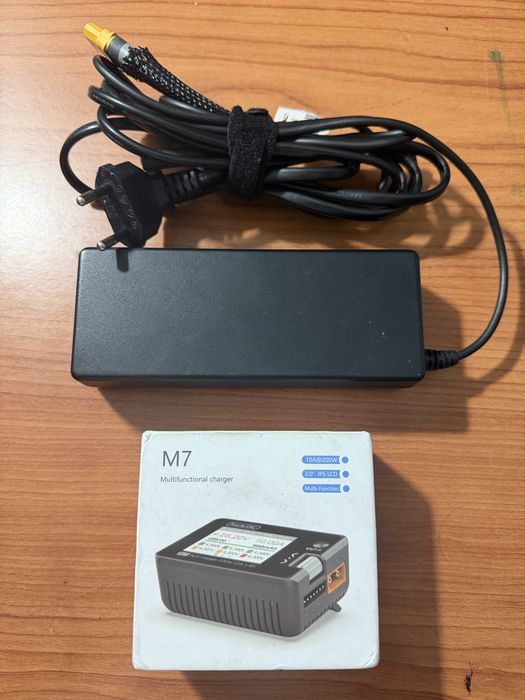 Carregador toolkitrc M7+ fonte de alimentação 15v 5a