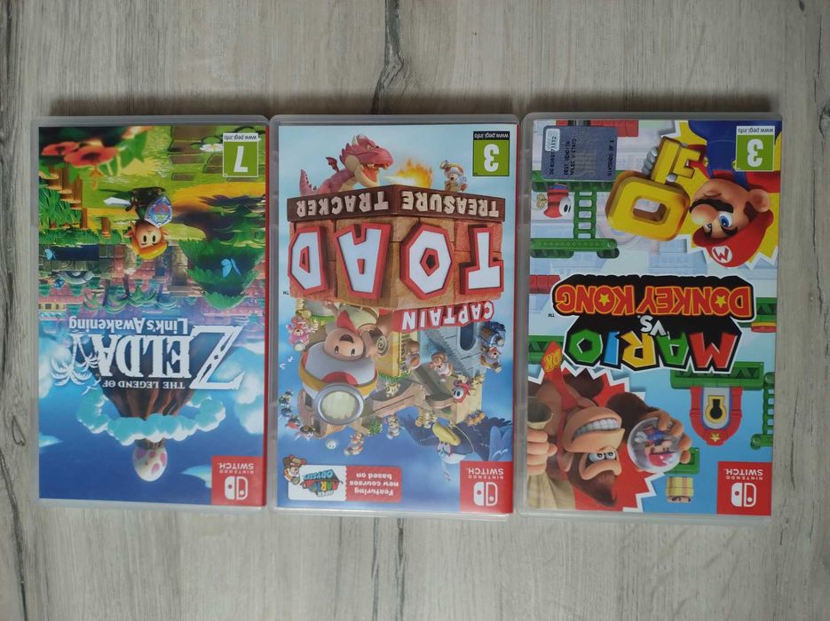 Zelda Mario Donkey Captain Toad Nintendo Switch 1 2