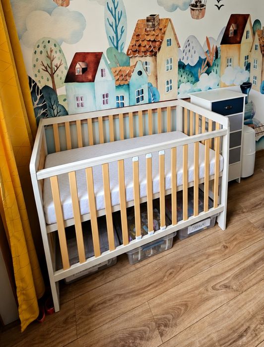 Łóżeczko + Rucken materac 120x60 AERO