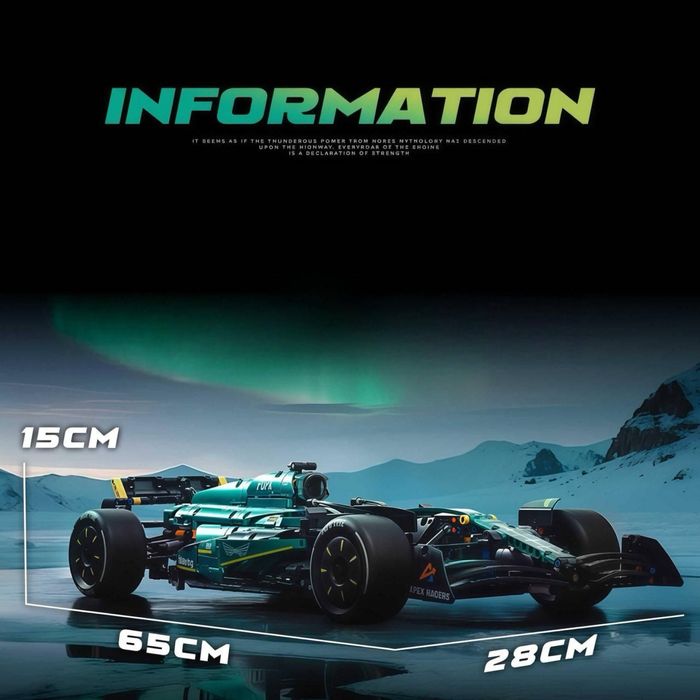 З Коробкою‼️ Конструктор Technic Болід F1 Aston Martin AMR - Лего 1:1