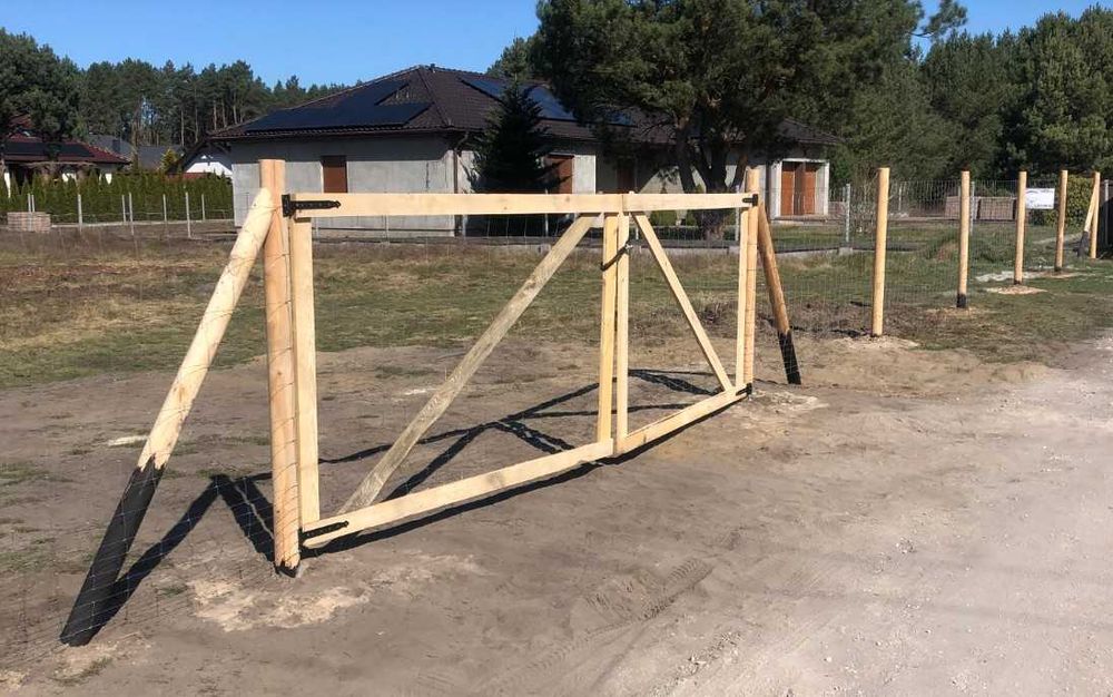 Ogrodzenie budowlane tymczasowe - Siatka leśna , płot budowlany