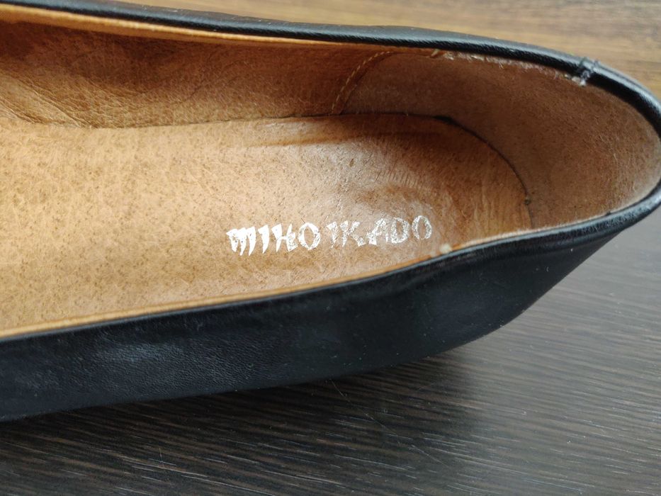 Балетки туфли Miho Ikado (Italy) р. 41 стелька 27 см. черного цвета.