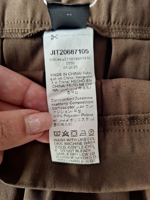 Saia Castanha com Pregas T: 38 SHEIN