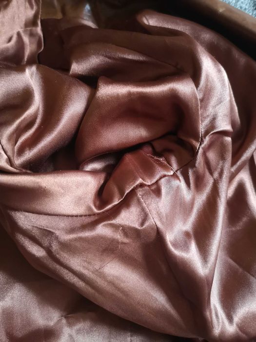 Kurtka skórzana brązowa