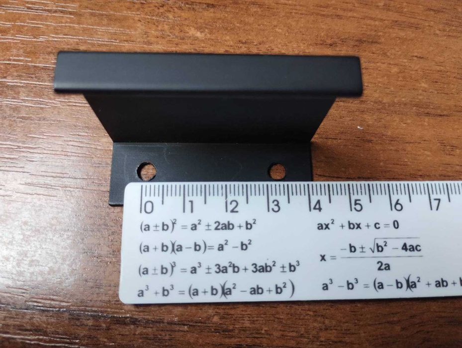 Меблева ручка торцева Bravo чорна 27 шт (три види) поштучно