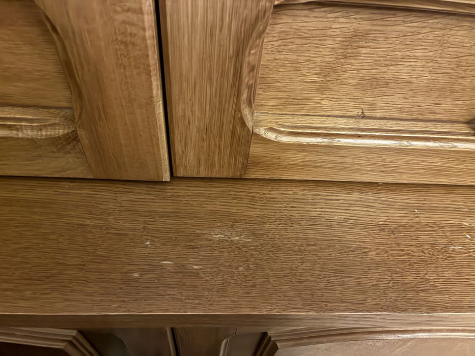 Regał drewniany, szafka RTV i stolik