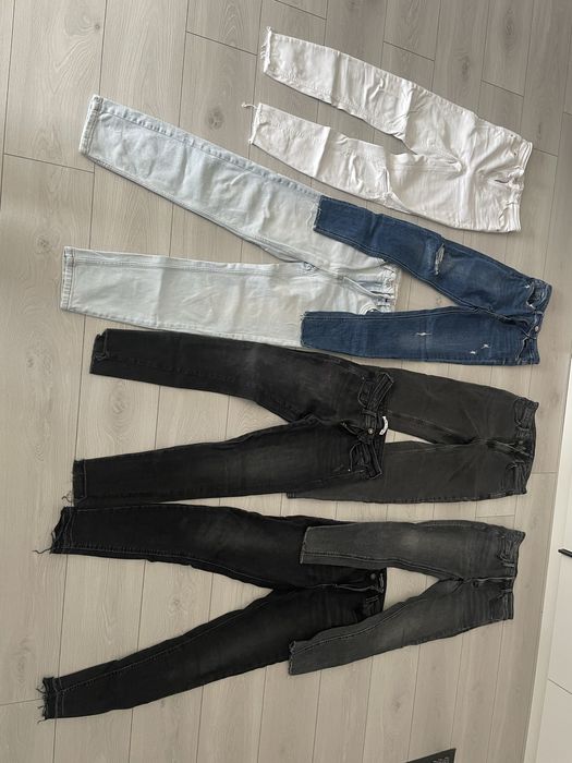 7par spodni dzinsy rurki ZARA Stradivarius rozmiar S