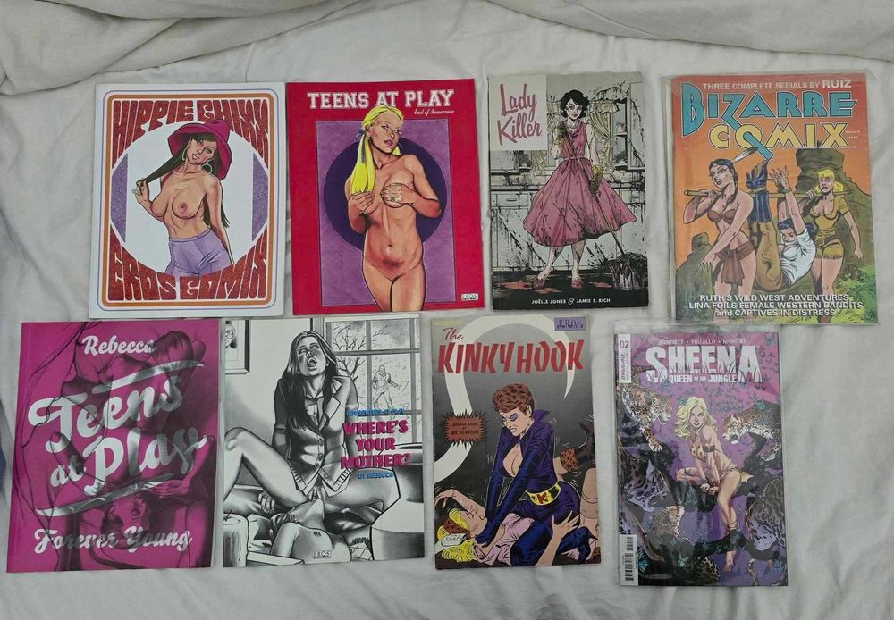 BD erótica. livros em bom estado