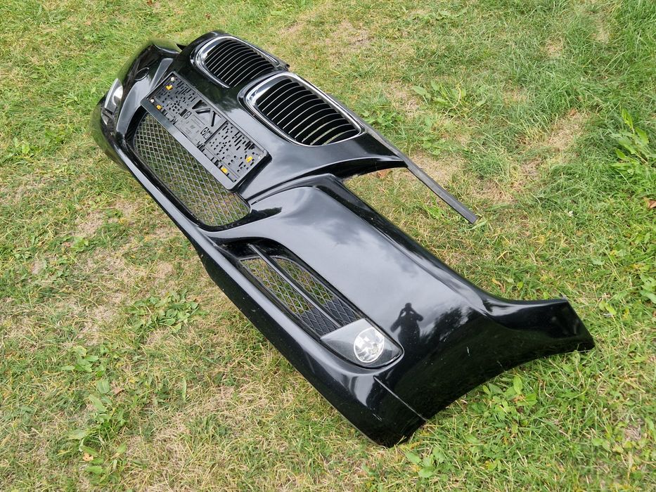 Zderzak przód lift  E90 E91 BMW 475/9 Black Sapphire Metallic Halogen Grill Kratka lci polift